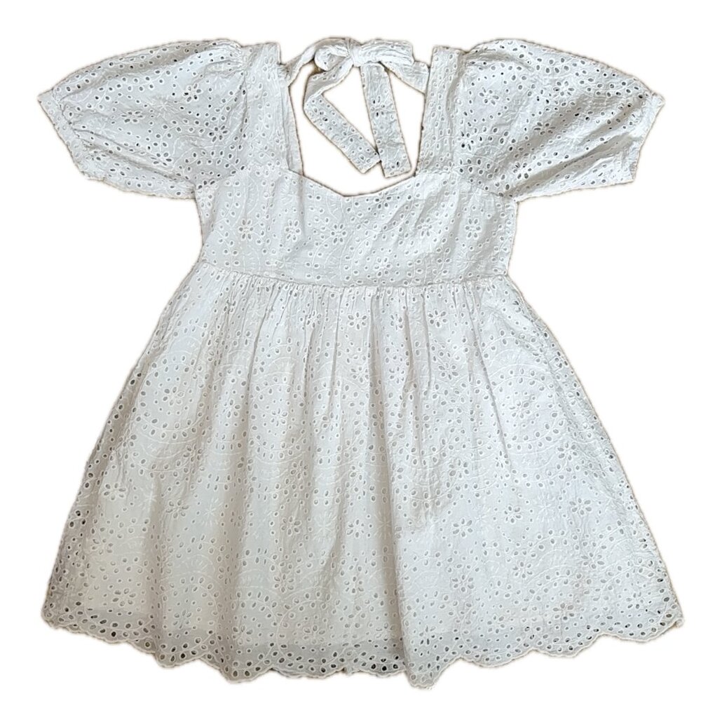 Chelsea & Violet Eyelet Babydoll Dress Boho Cottagegcore Fairycore Soft Girl XL - Picture 2 of 12